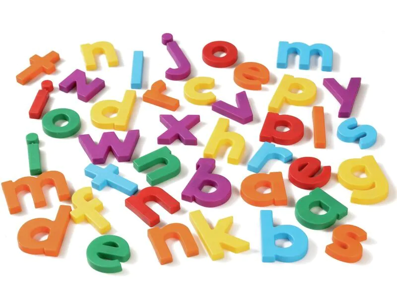 208 Lettres Magnétiques Majuscules Et Minuscules – Alphabet Coloré Pour Enfants Préscolaires – Boîte De Rangement Incluse