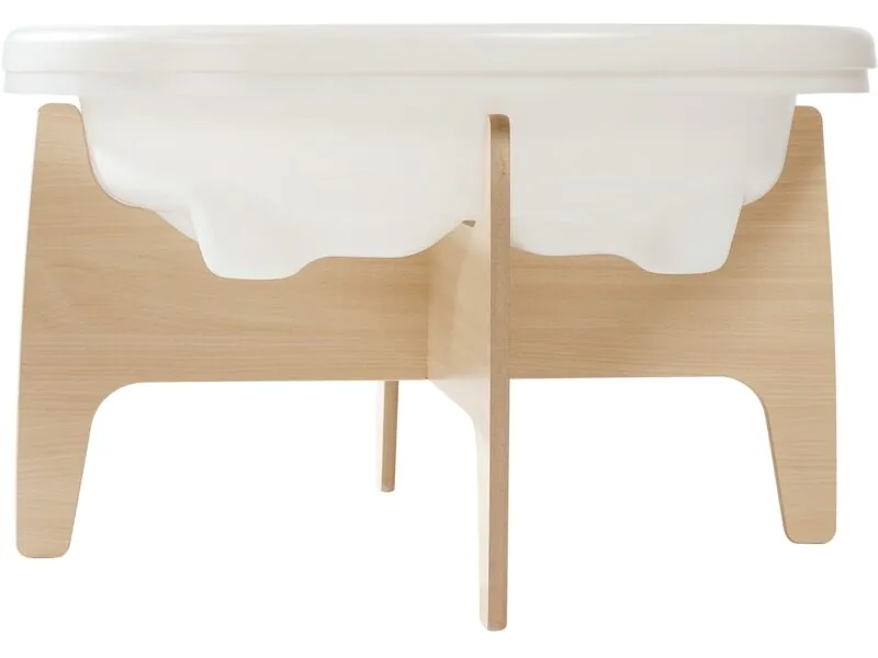 Table d'Activités pour Enfants, Table d'Exploration Sensorielle en Bois, Table d'Eau et de Sable avec 3 Bacs de Rangement et Tableau Double Face, Intérieure/Extérieure, pour Dessiner et Étudier | FR