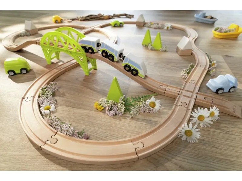 Croisement 4 Voies Rotatif pour Train compatible Duplo Croisement 4 Voies Rotatif pour Train compatible Duplo